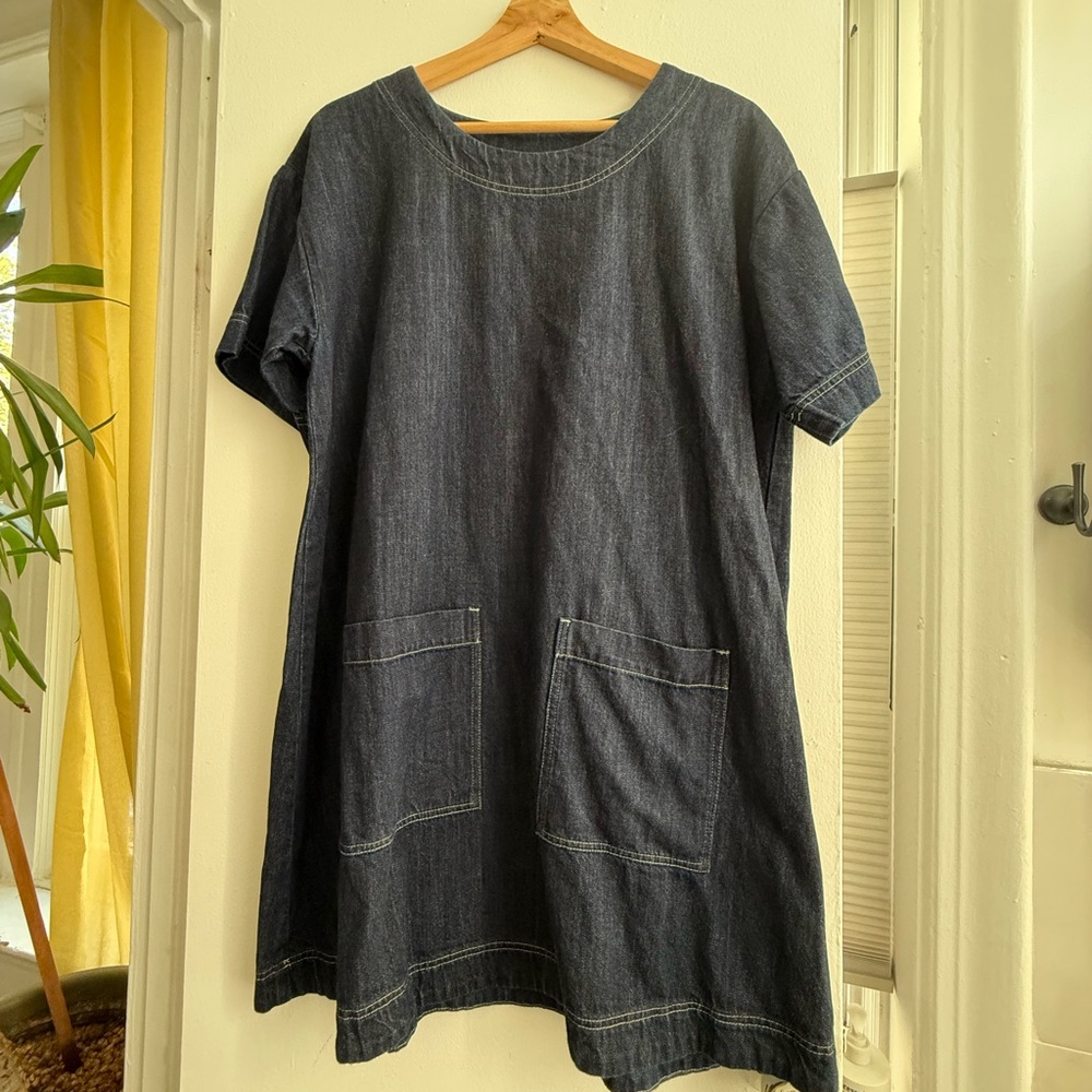 Ilana Kohn dark denim Ulla dress